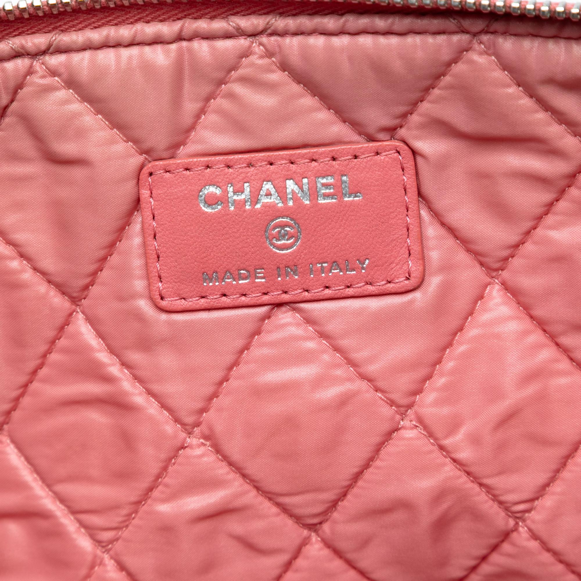 Chanel Medium Quilted Lambskin O Case Clutch