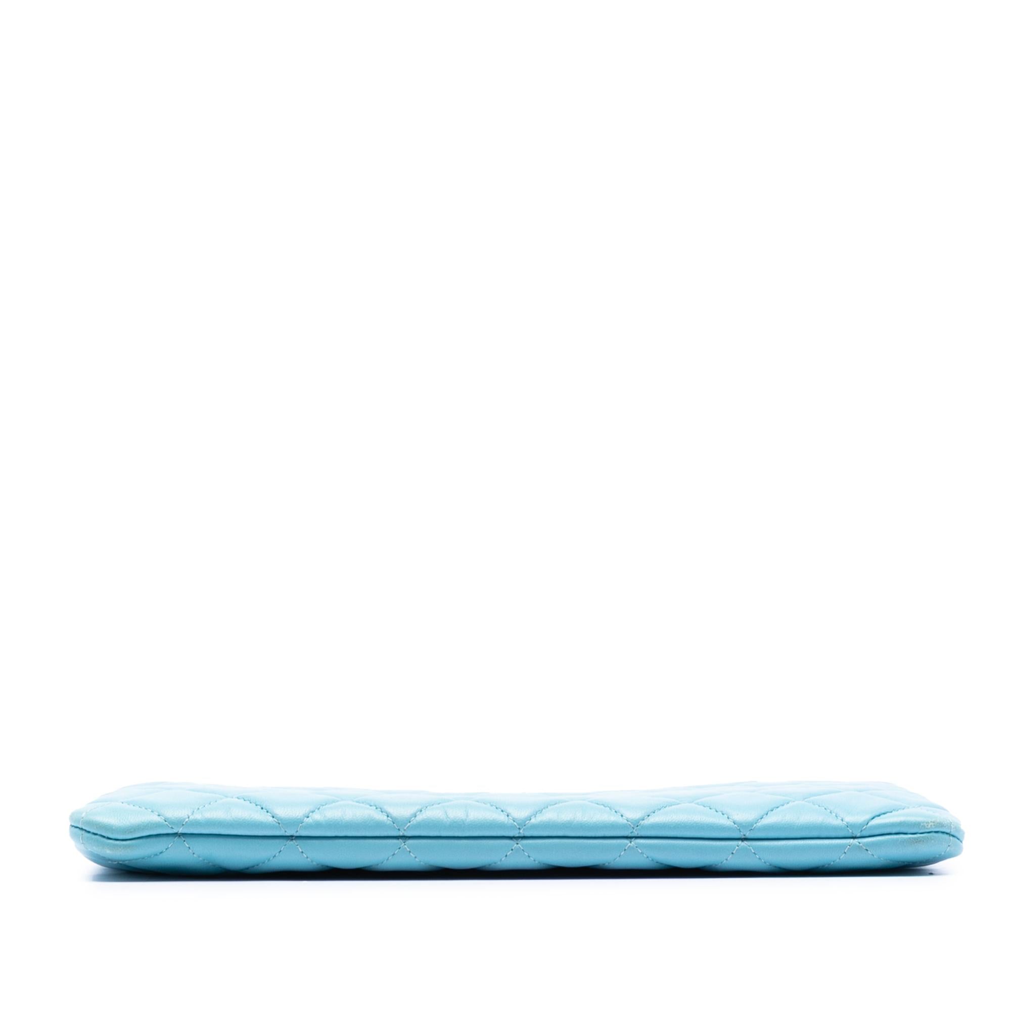 Chanel Medium Quilted Lambskin O Case Clutch