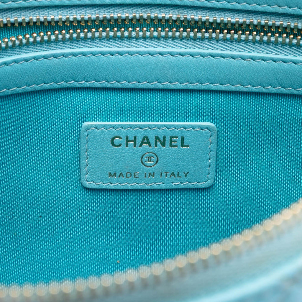 Chanel Medium Quilted Lambskin O Case Clutch