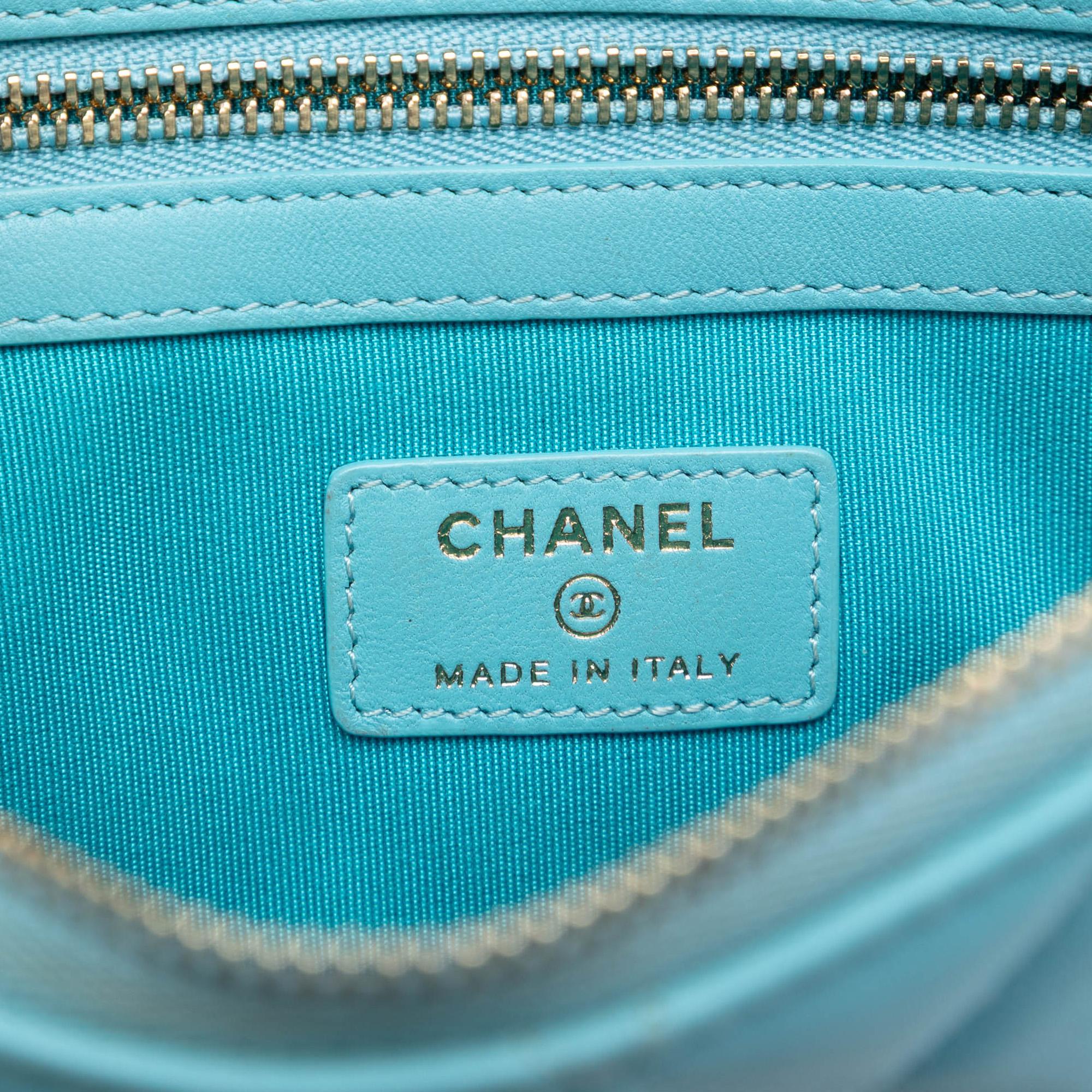 Chanel Medium Quilted Lambskin O Case Clutch