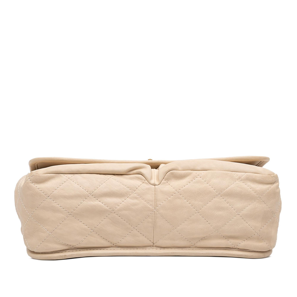 Chanel Medium Quilted Lambskin Reissue 2.55 Natural Beauty Split Pocket Flap