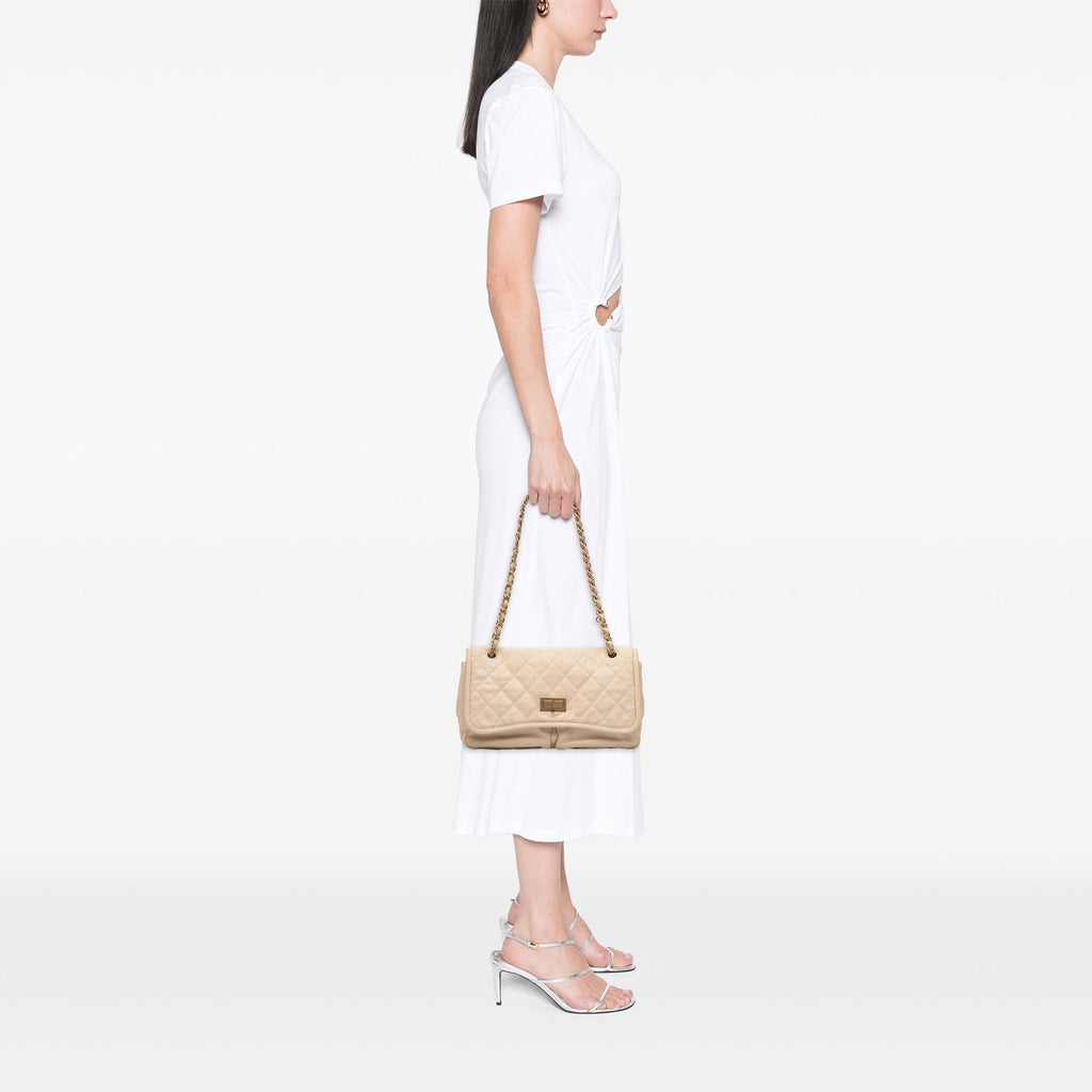 Chanel Medium Quilted Lambskin Reissue 2.55 Natural Beauty Split Pocket Flap