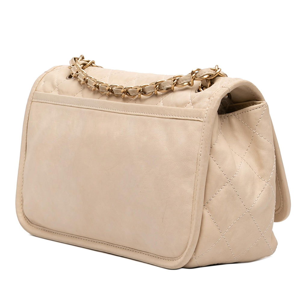 Chanel Medium Quilted Lambskin Reissue 2.55 Natural Beauty Split Pocket Flap