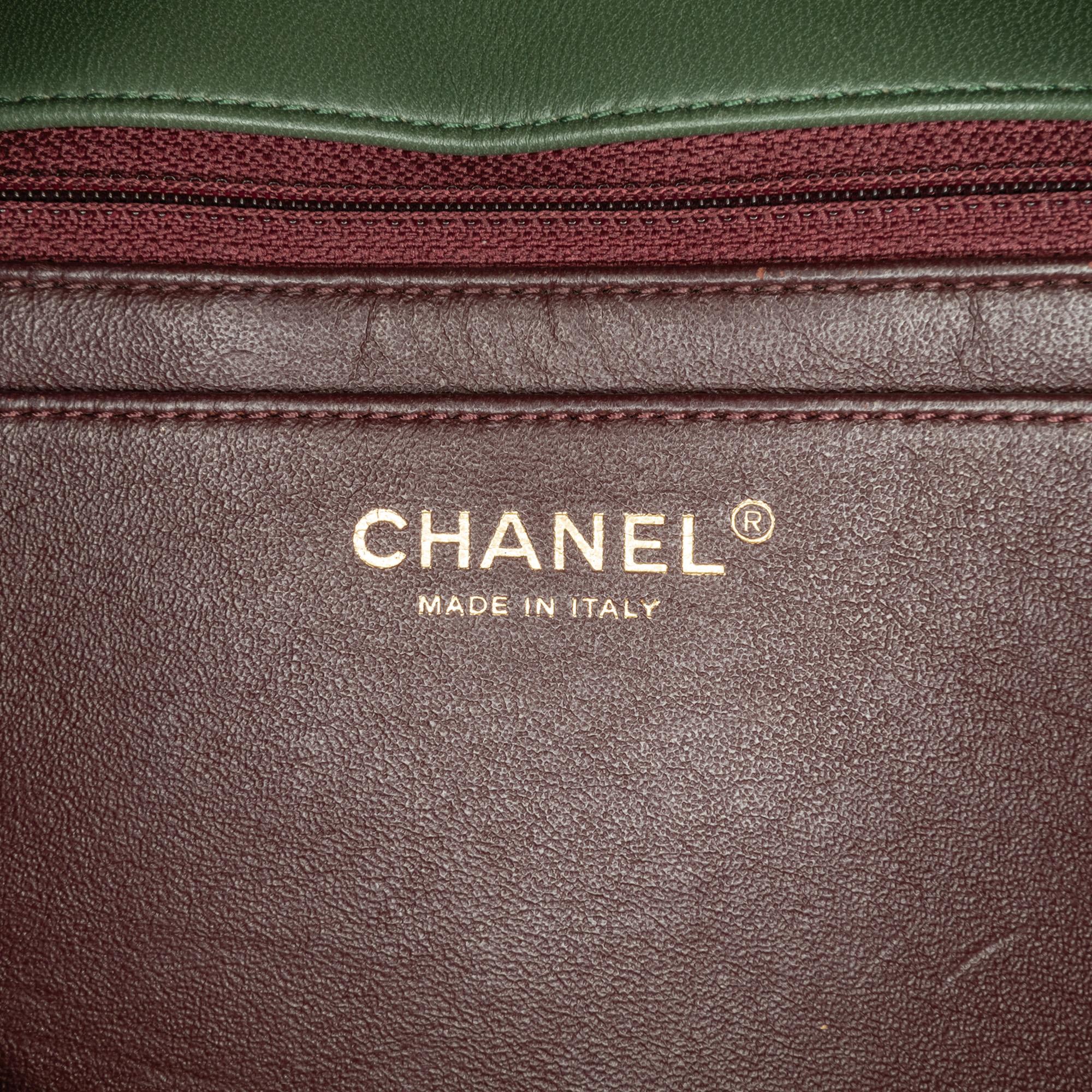 Chanel Medium Quilted Lambskin Two-Tone Day Flap (SHG-iv4oiK)