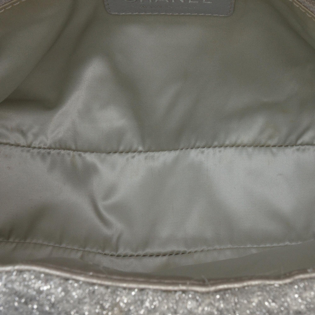 Chanel Medium Quilted Lurex Ground Control Pluto Glitter Flap