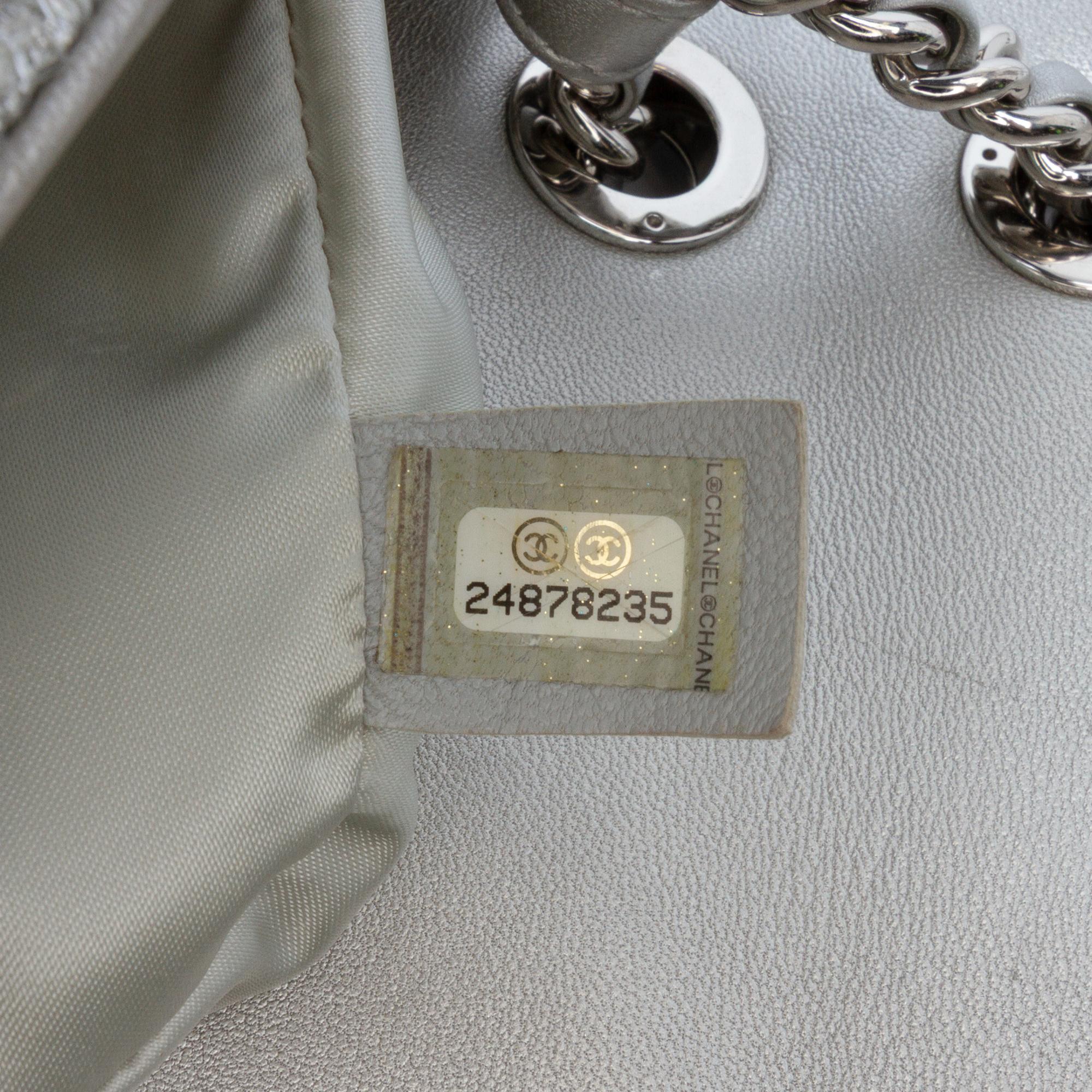 Chanel Medium Quilted Lurex Ground Control Pluto Glitter Flap