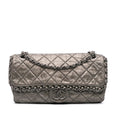 Chanel Medium Quilted Metallic Aged Calfskin Chain Me Flap