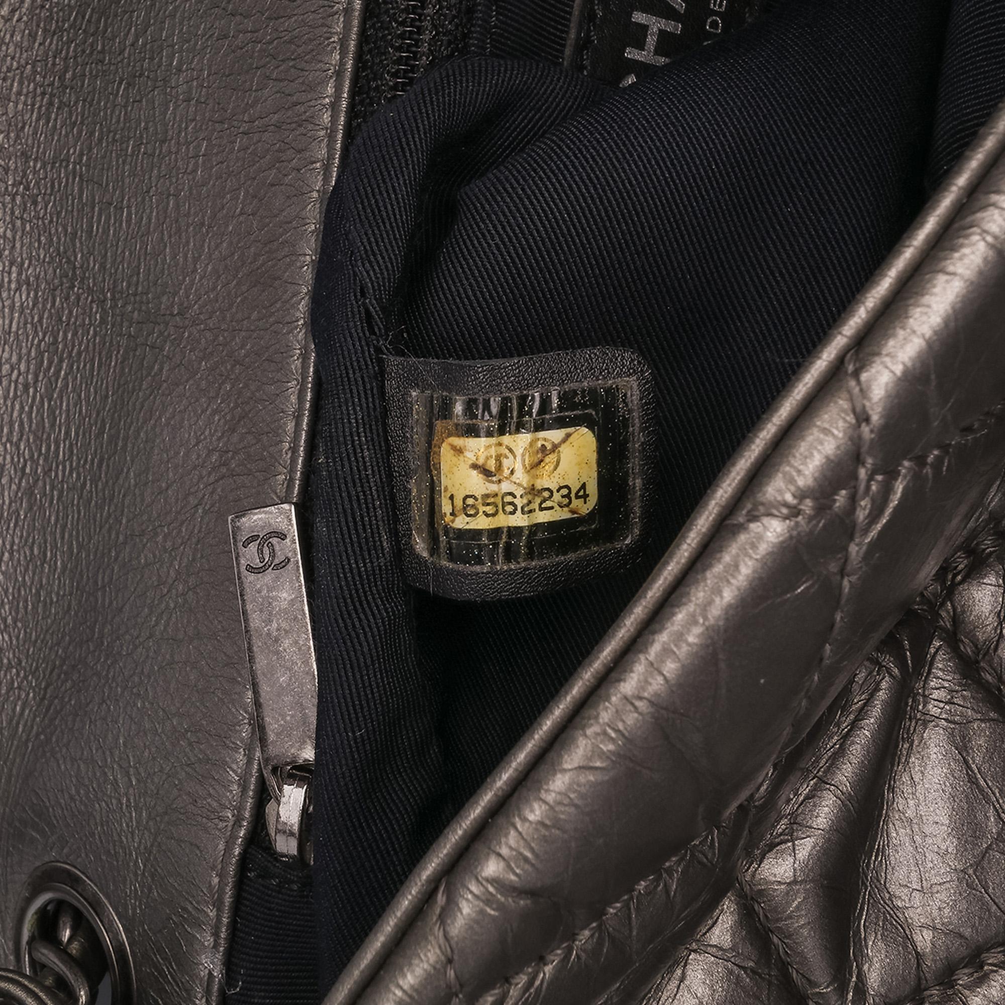 Chanel Medium Quilted Metallic Aged Calfskin Chain Me Flap