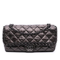Chanel Medium Quilted Metallic Aged Calfskin Chain Me Flap