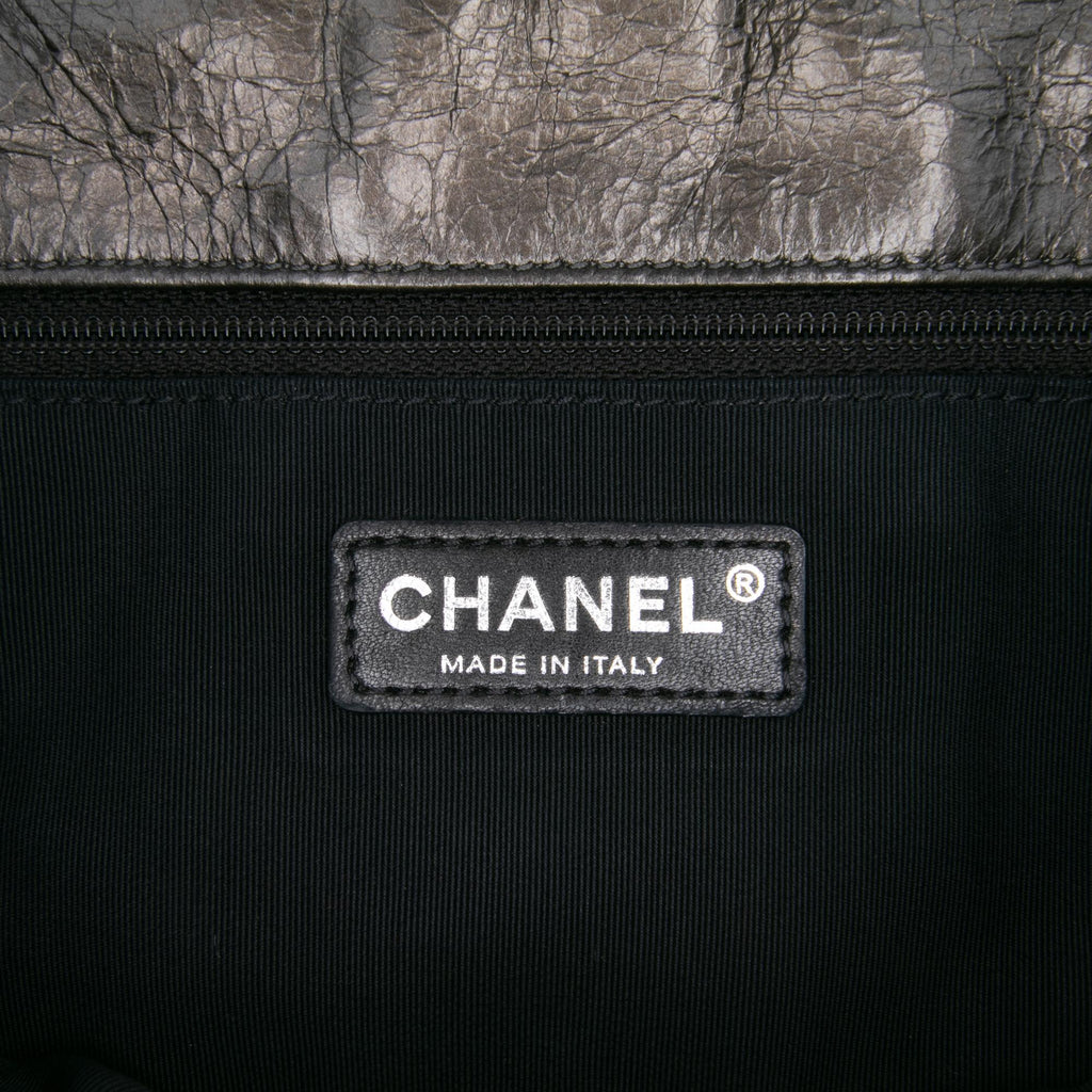 Chanel Medium Quilted Metallic Aged Calfskin Chain Me Flap