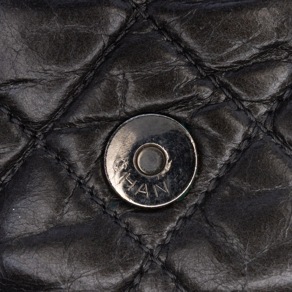 Chanel Medium Quilted Metallic Aged Calfskin Chain Me Flap