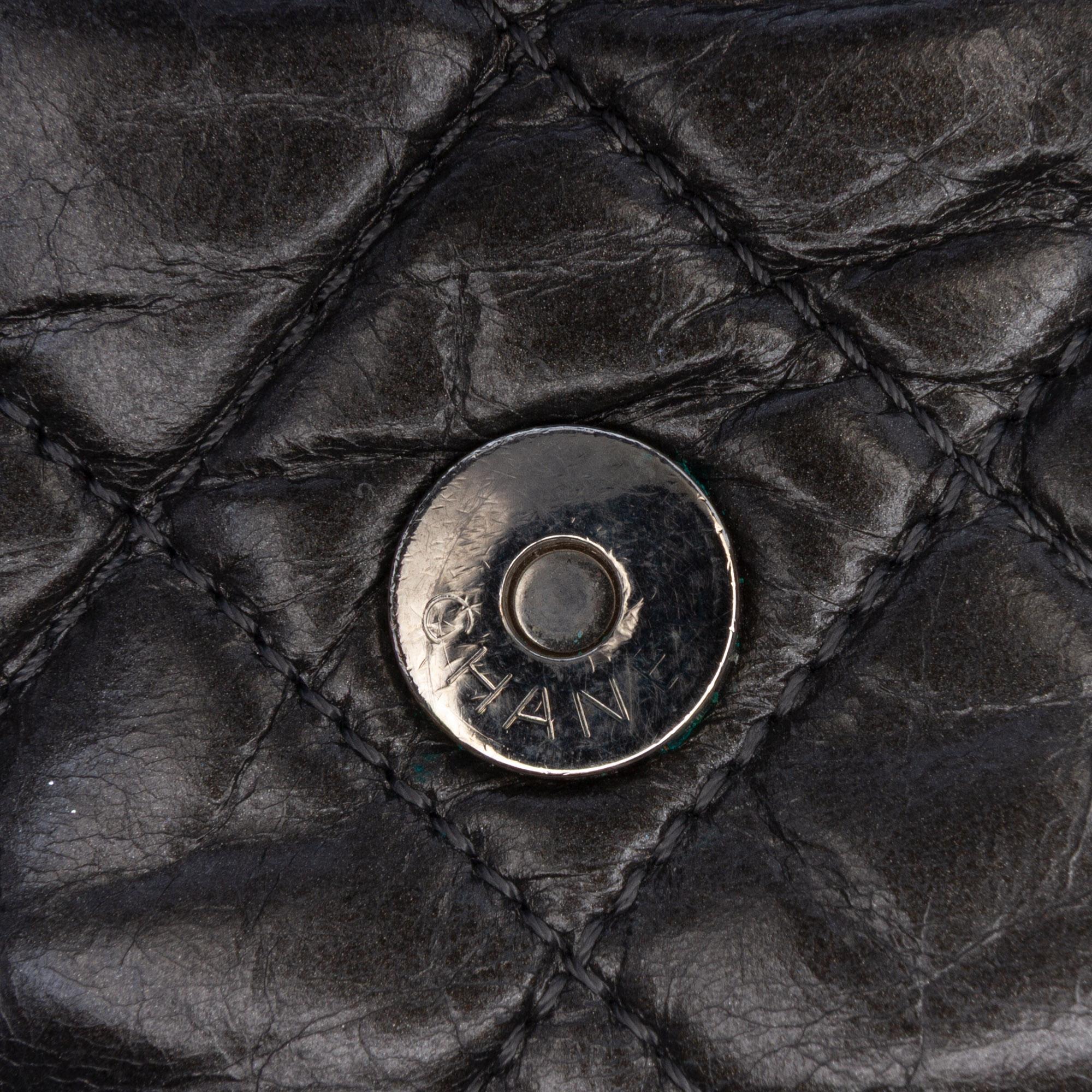 Chanel Medium Quilted Metallic Aged Calfskin Chain Me Flap