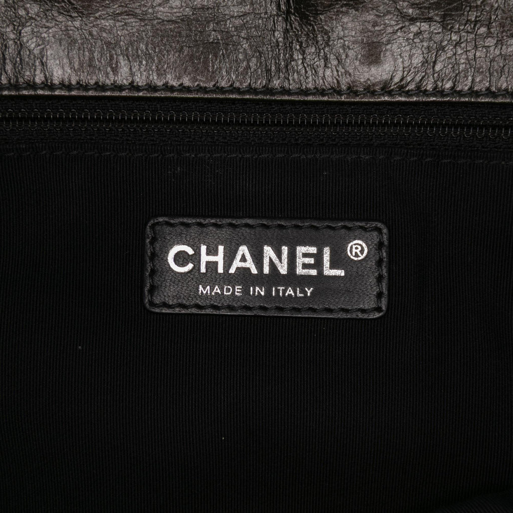 Chanel Medium Quilted Metallic Aged Calfskin Chain Me Flap