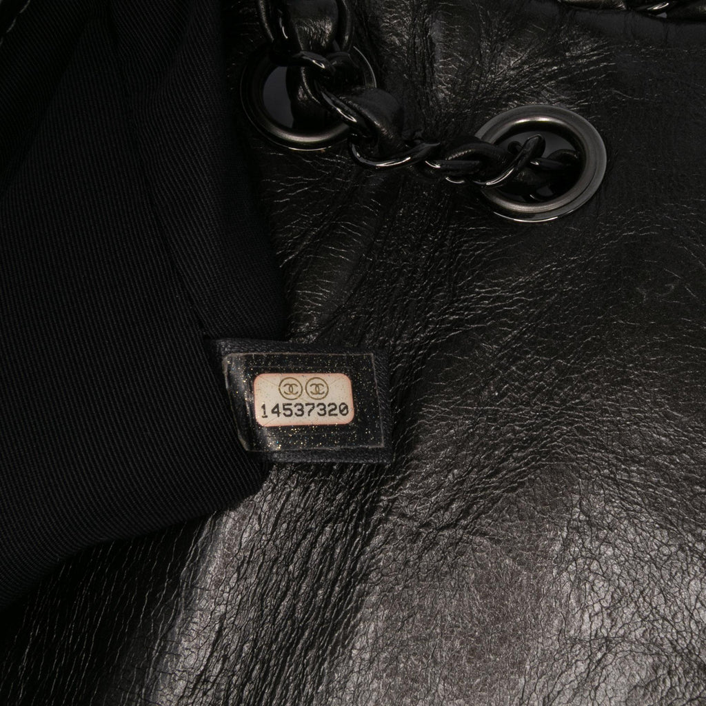 Chanel Medium Quilted Metallic Aged Calfskin Chain Me Flap