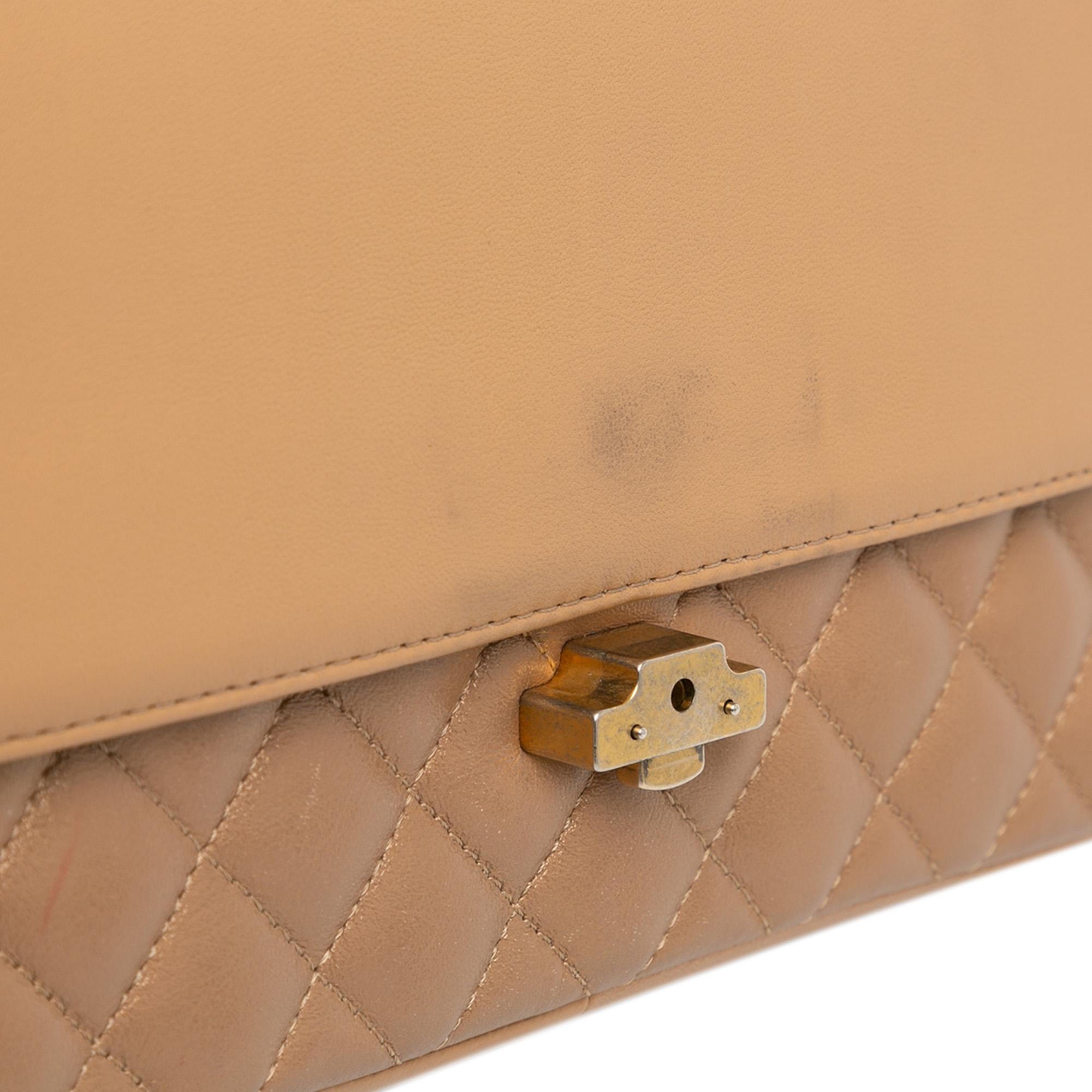 Chanel Medium Quilted Metallic Lambskin CC Chic Double Flap (SHG-qSVXTO)