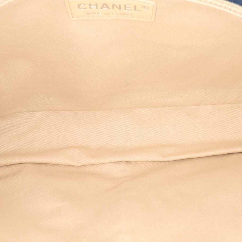 Chanel Medium Quilted Nubuck Natural Beauty Split Pocket Flap