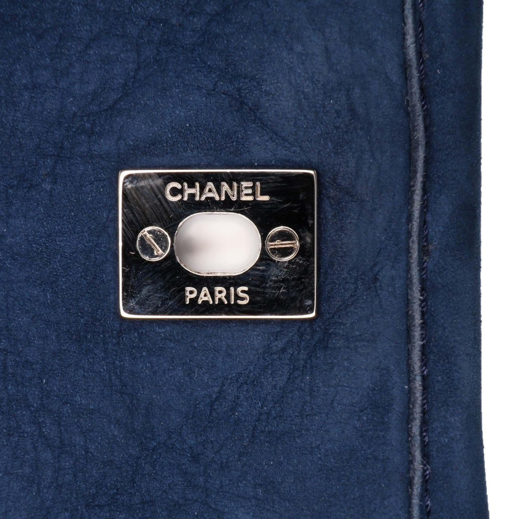 Chanel Medium Quilted Nubuck Natural Beauty Split Pocket Flap