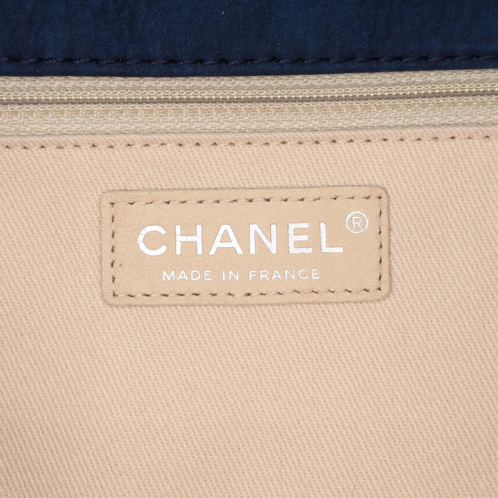 Chanel Medium Quilted Nubuck Natural Beauty Split Pocket Flap