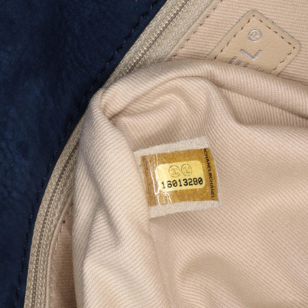 Chanel Medium Quilted Nubuck Natural Beauty Split Pocket Flap