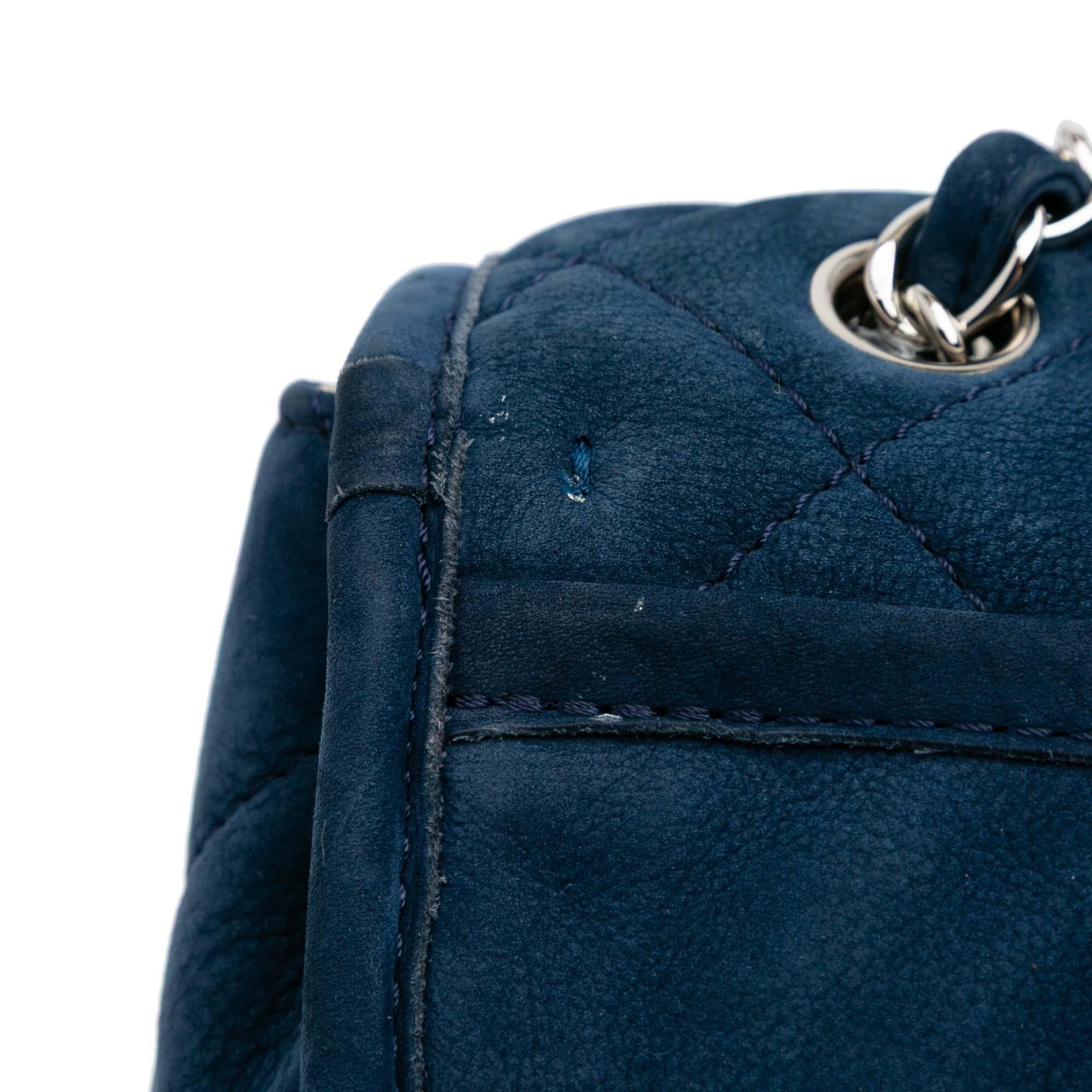 Chanel Medium Quilted Nubuck Natural Beauty Split Pocket Flap