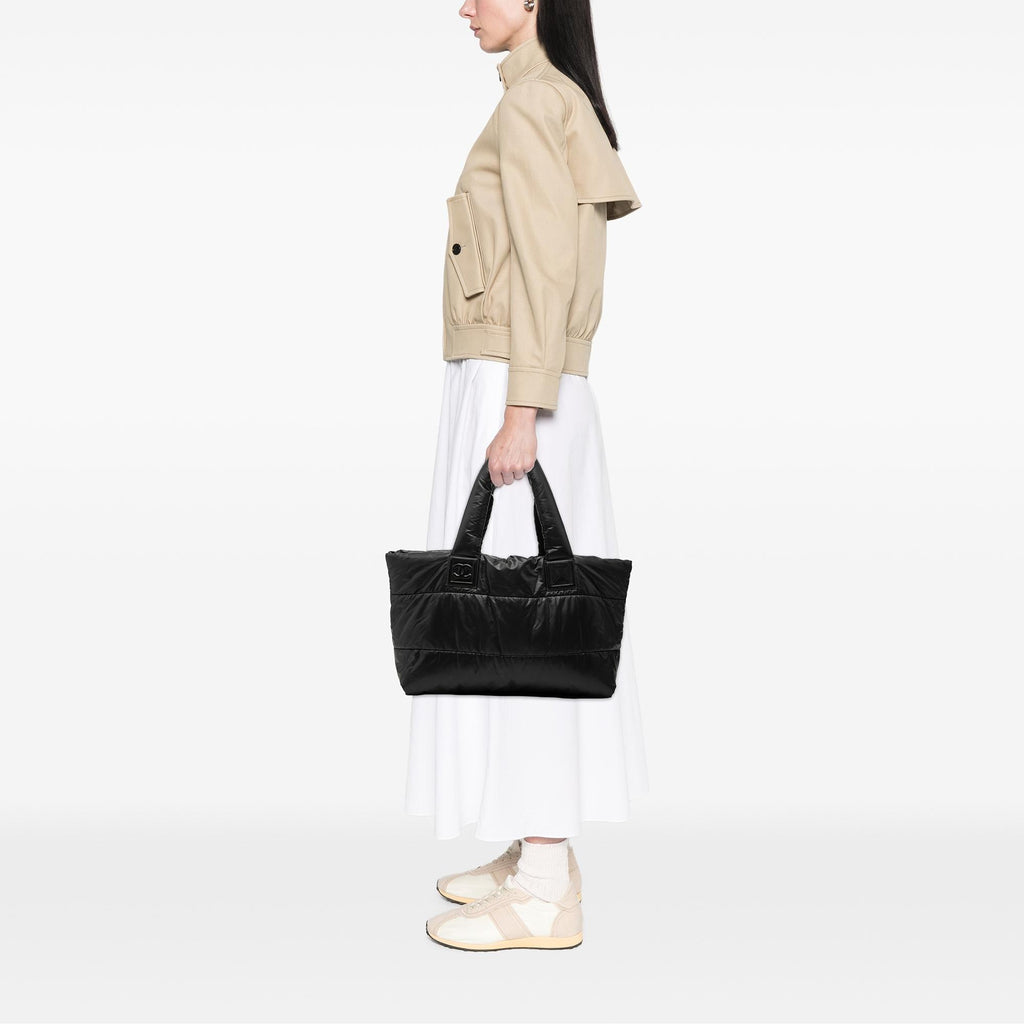 Chanel Medium Quilted Nylon Coco Cocoon Tote