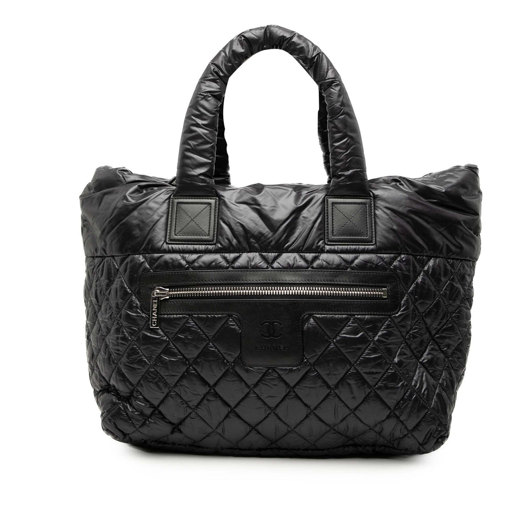 Chanel Medium Quilted Nylon Reversible Coco Cocoon Tote