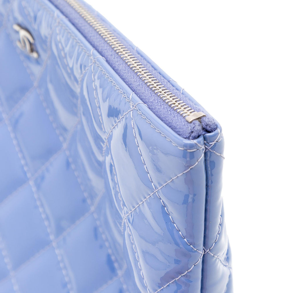 Chanel Medium Quilted Patent O Case Clutch