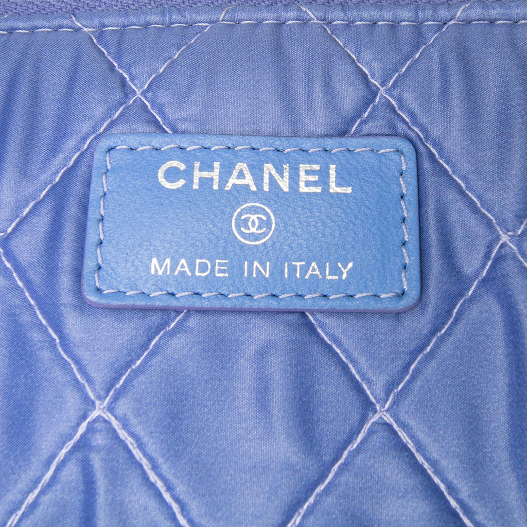 Chanel Medium Quilted Patent O Case Clutch
