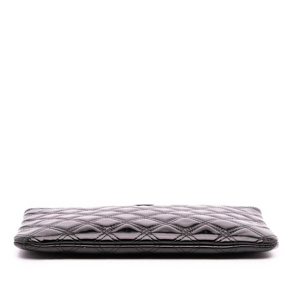 Chanel Medium Quilted Patent O Case Clutch