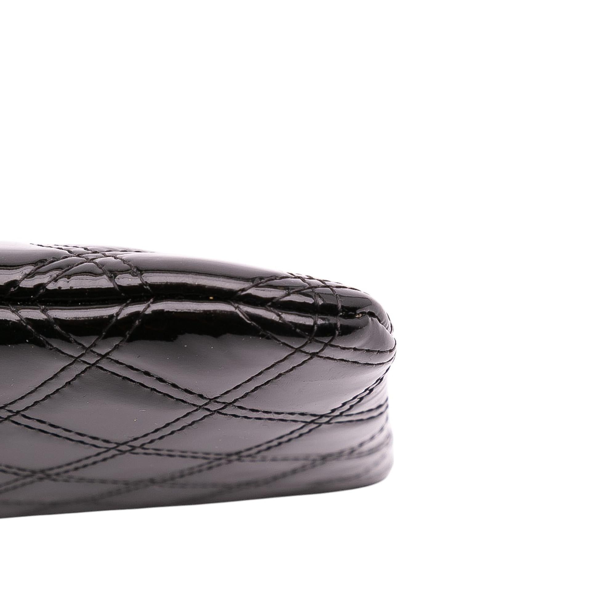 Chanel Medium Quilted Patent O Case Clutch