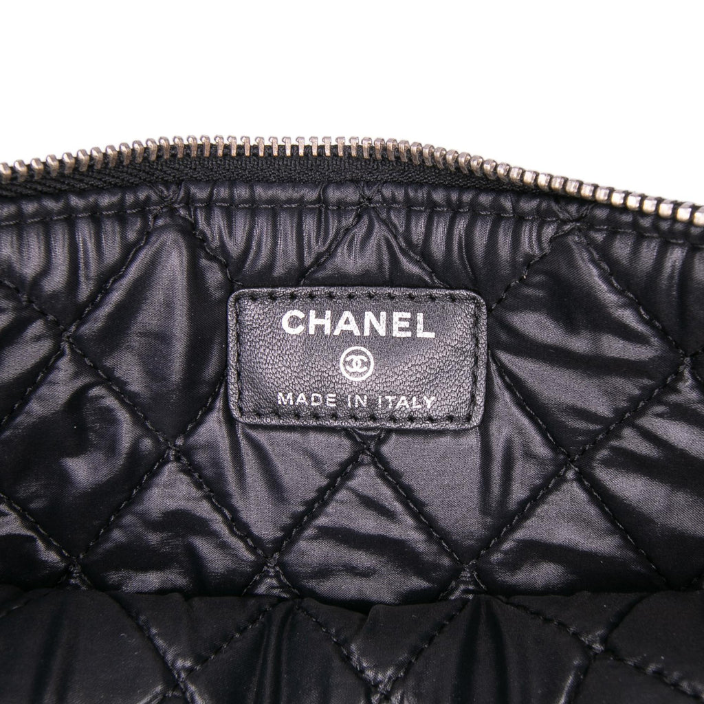 Chanel Medium Quilted Patent O Case Clutch