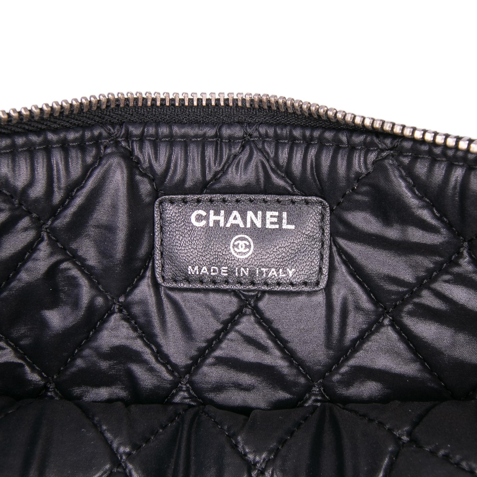 Chanel Medium Quilted Patent O Case Clutch