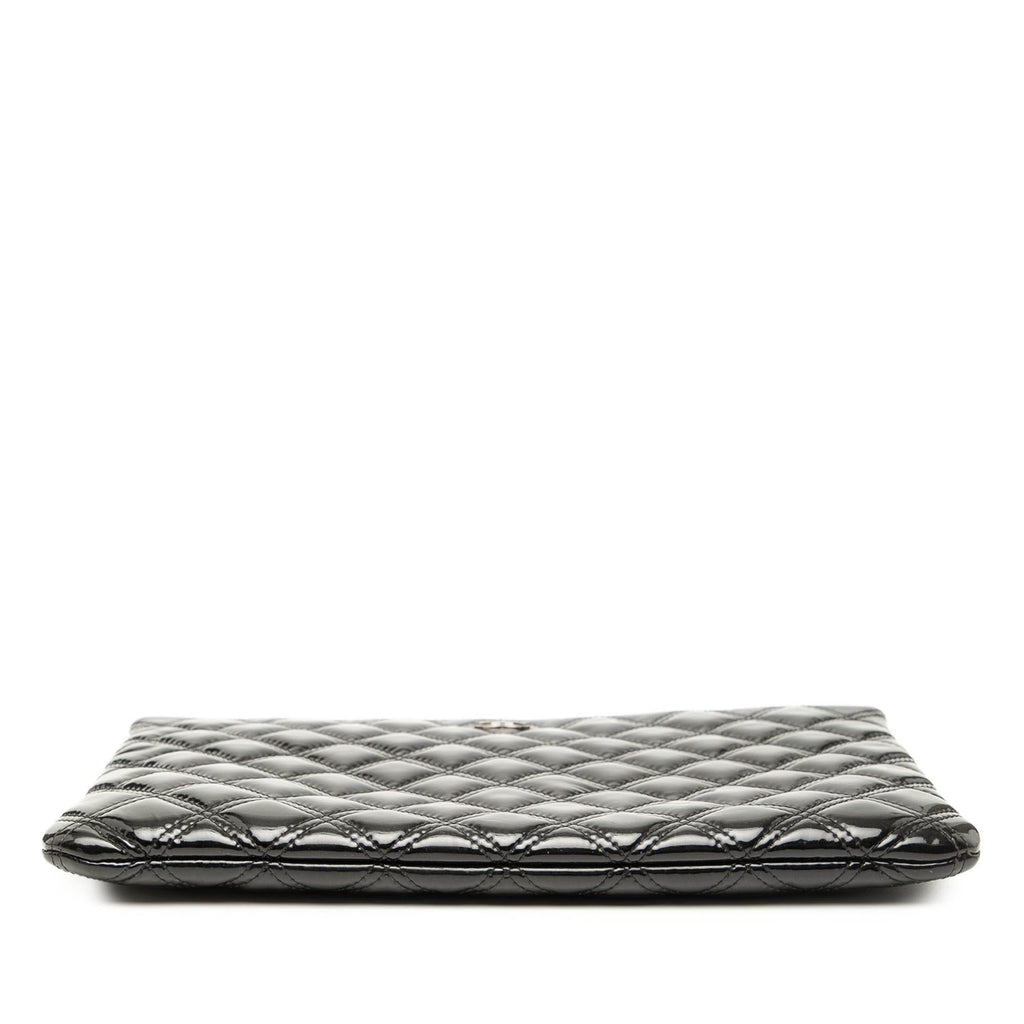 Chanel Medium Quilted Patent O Case Clutch