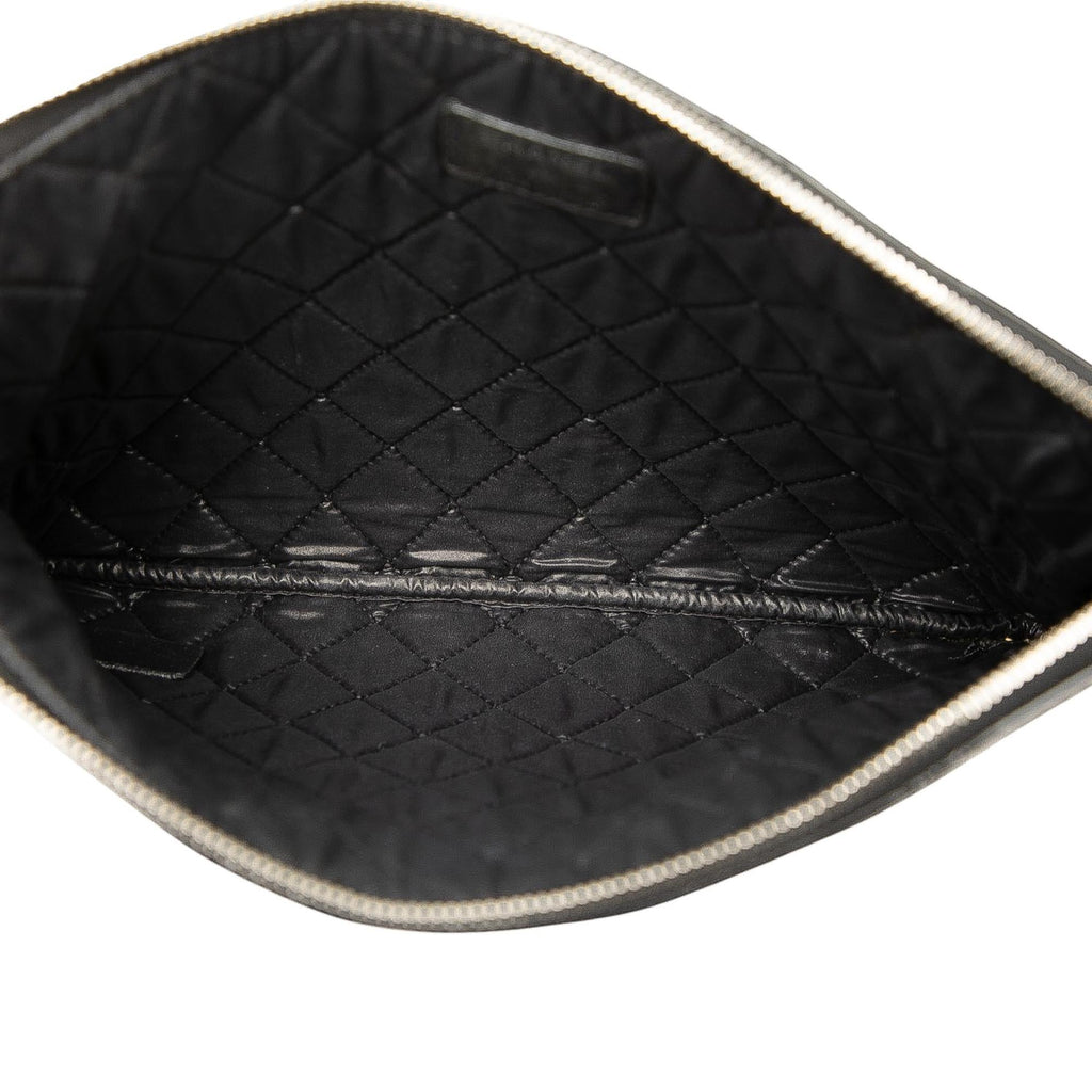Chanel Medium Quilted Patent O Case Clutch