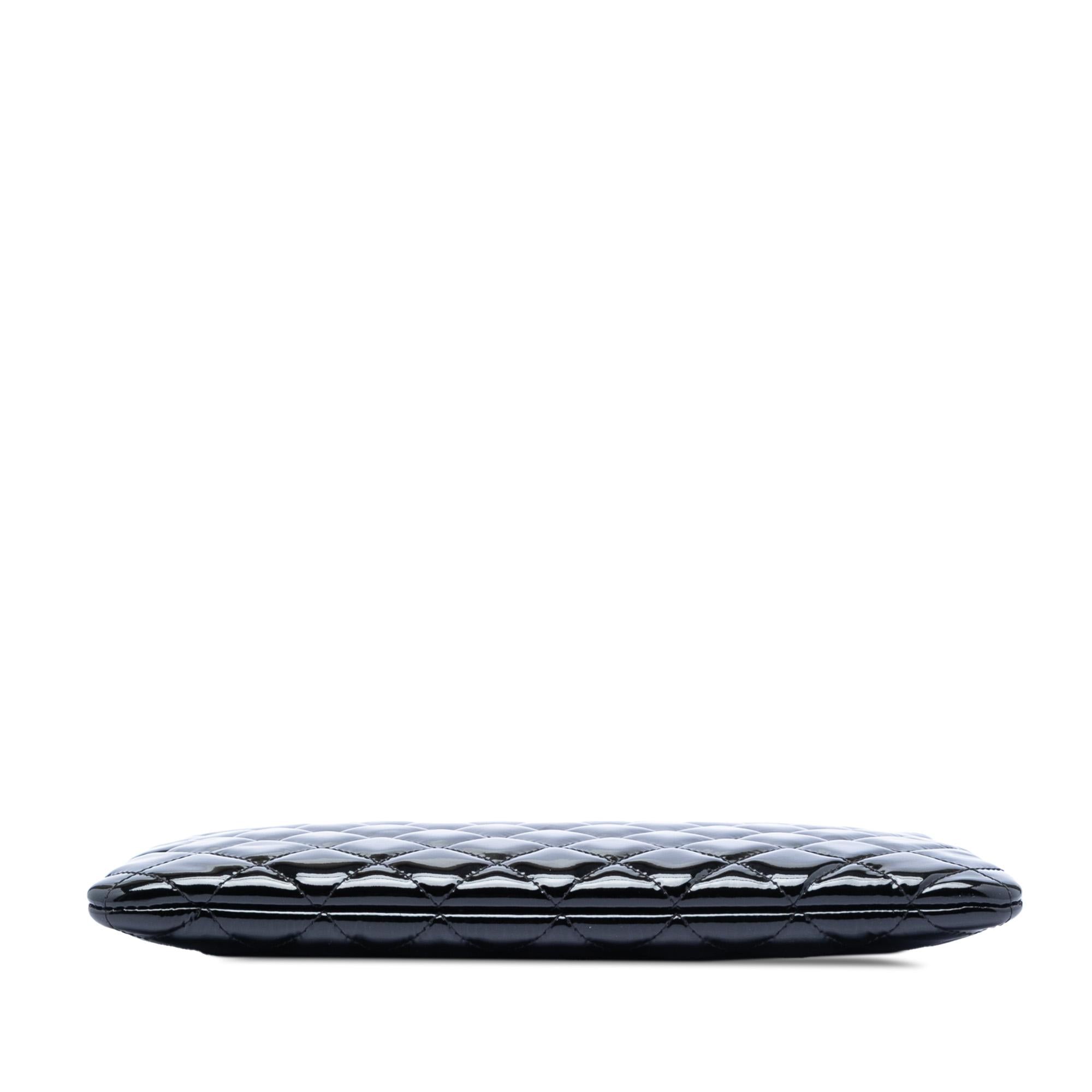 Chanel Medium Quilted Patent O Case Clutch