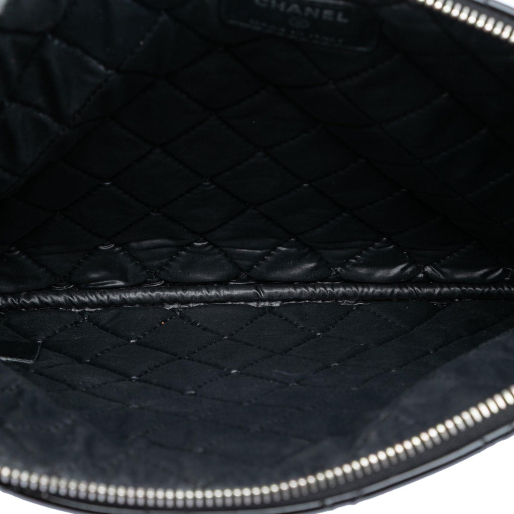 Chanel Medium Quilted Patent O Case Clutch