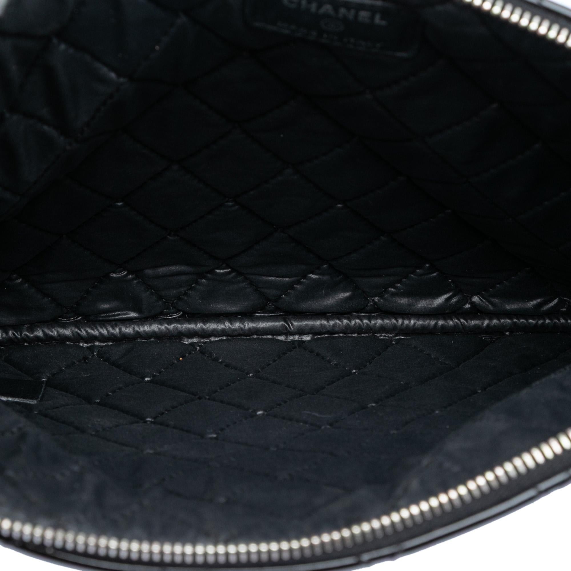 Chanel Medium Quilted Patent O Case Clutch