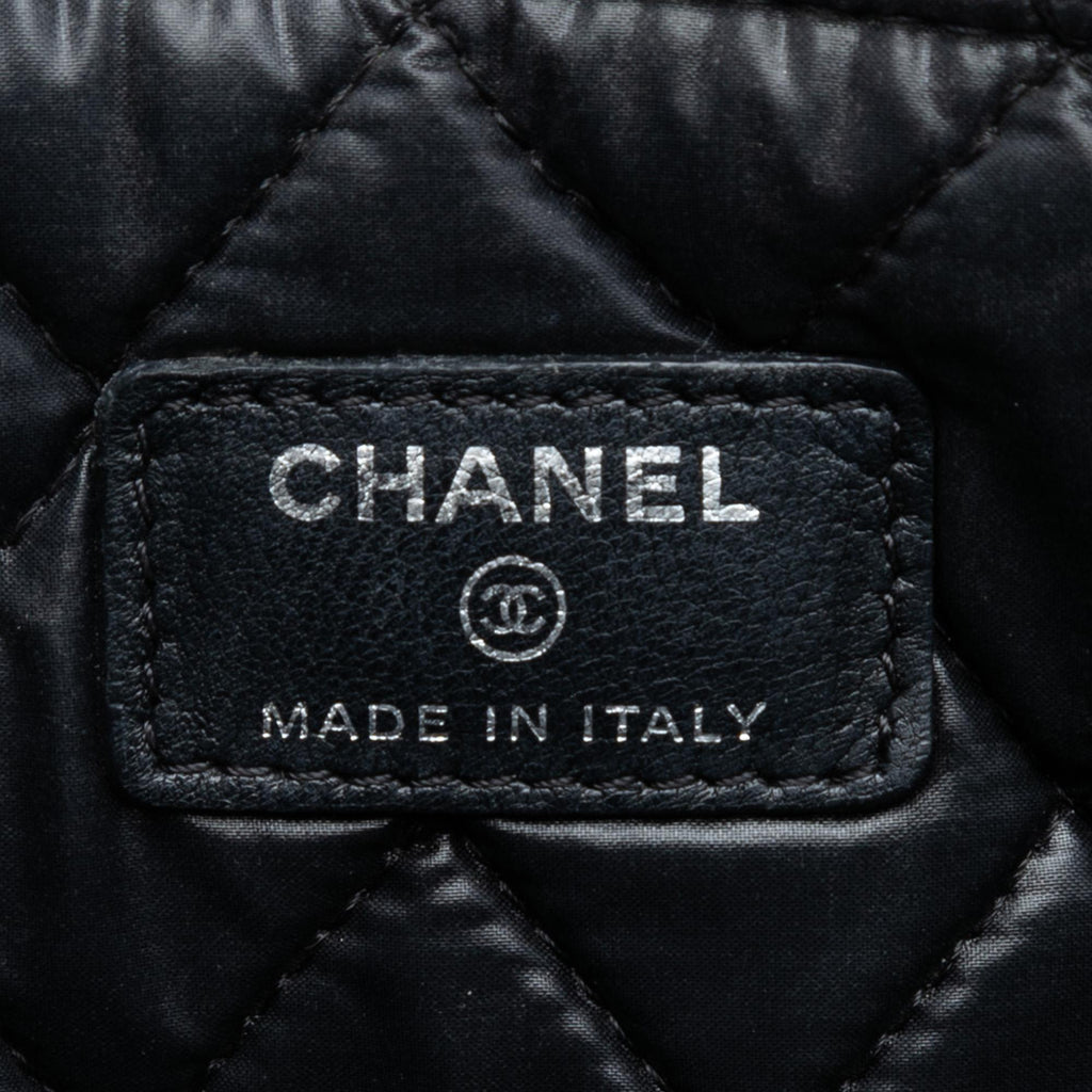 Chanel Medium Quilted Patent O Case Clutch