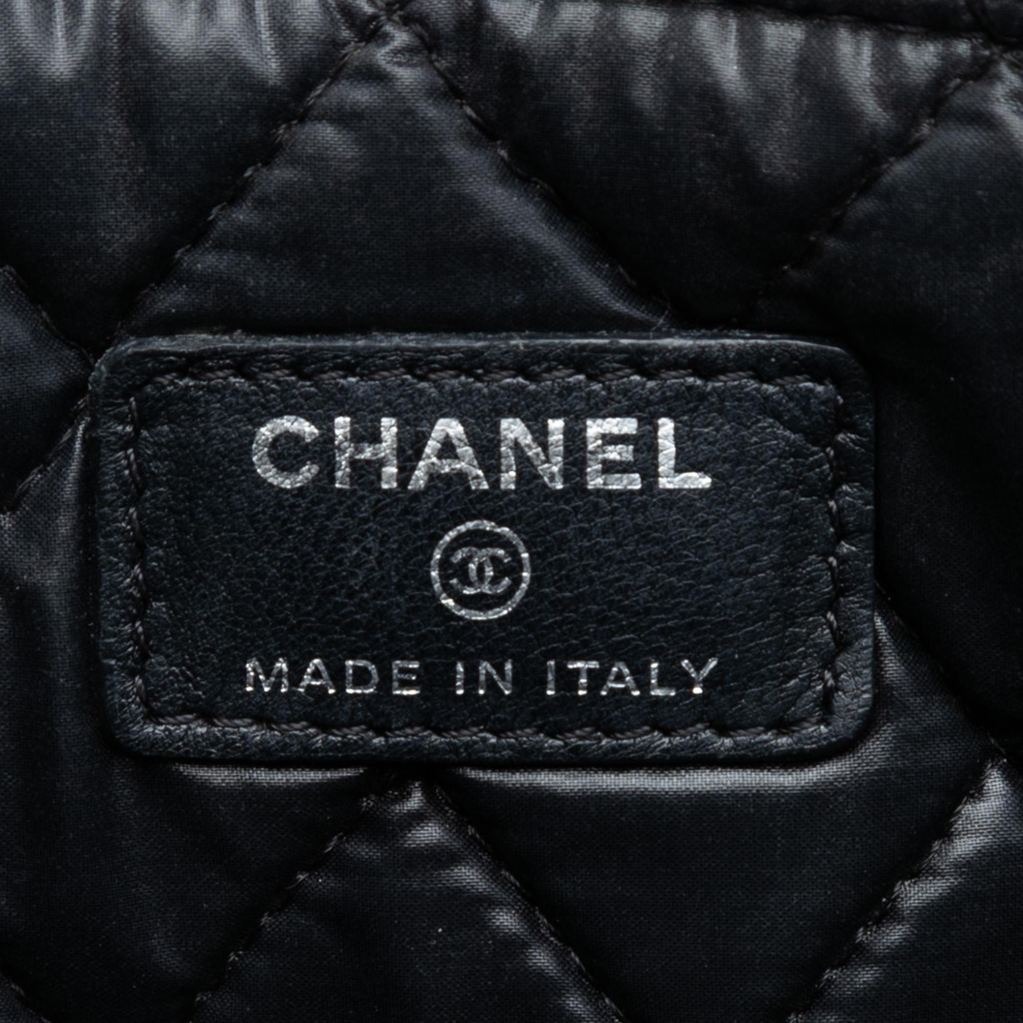 Chanel Medium Quilted Patent O Case Clutch