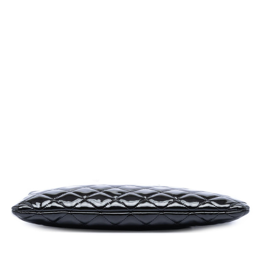 Chanel Medium Quilted Patent O Case Clutch