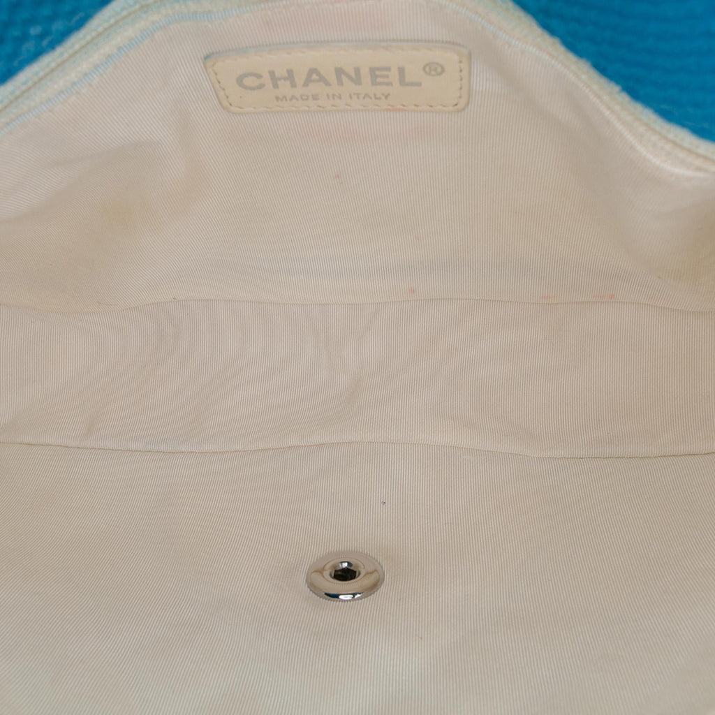 Chanel Medium Quilted Perforated Jersey Single Flap