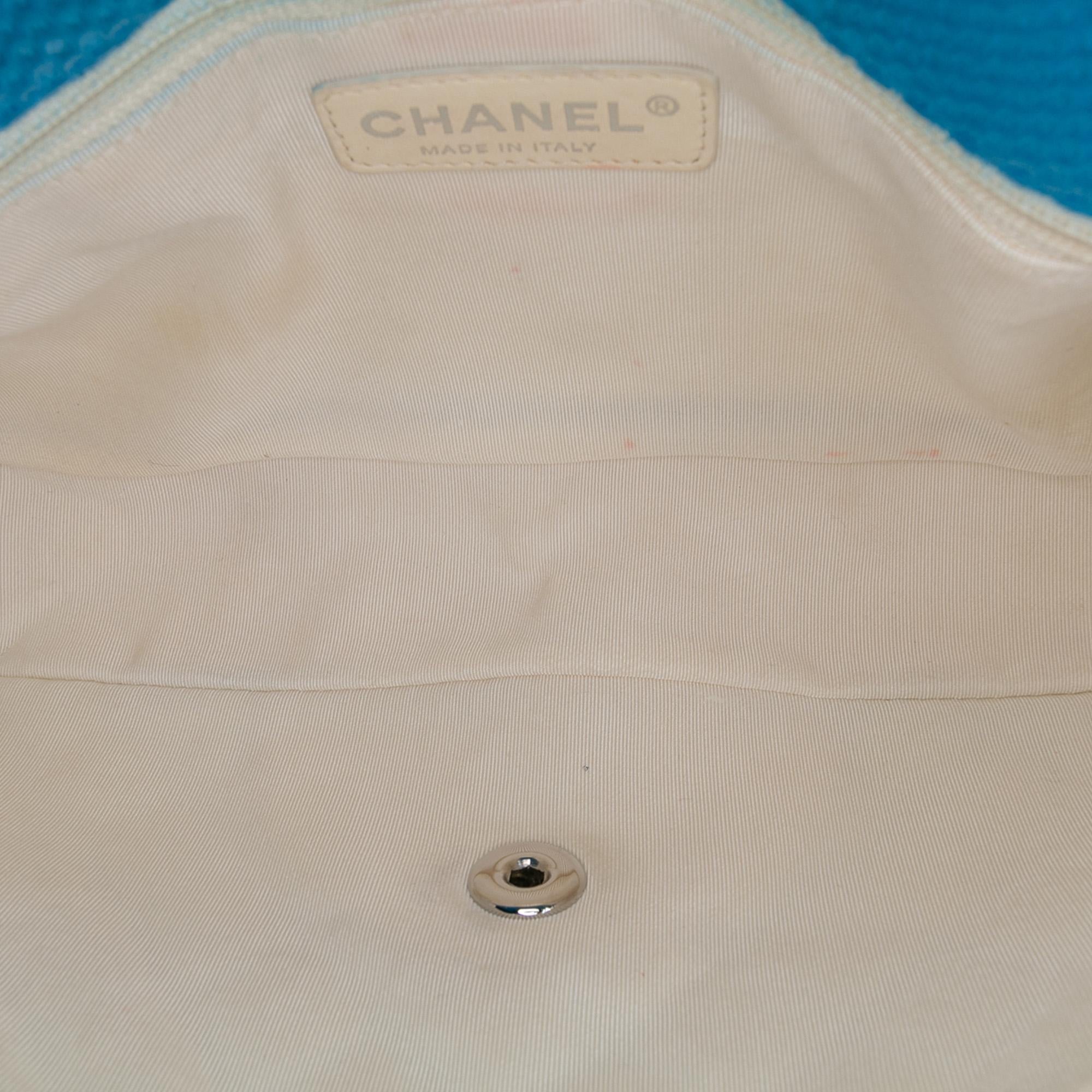 Chanel Medium Quilted Perforated Jersey Single Flap