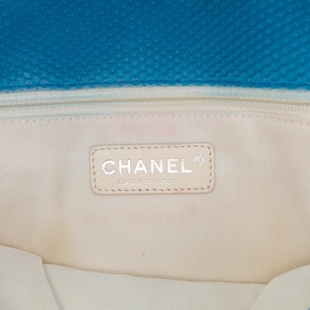 Chanel Medium Quilted Perforated Jersey Single Flap