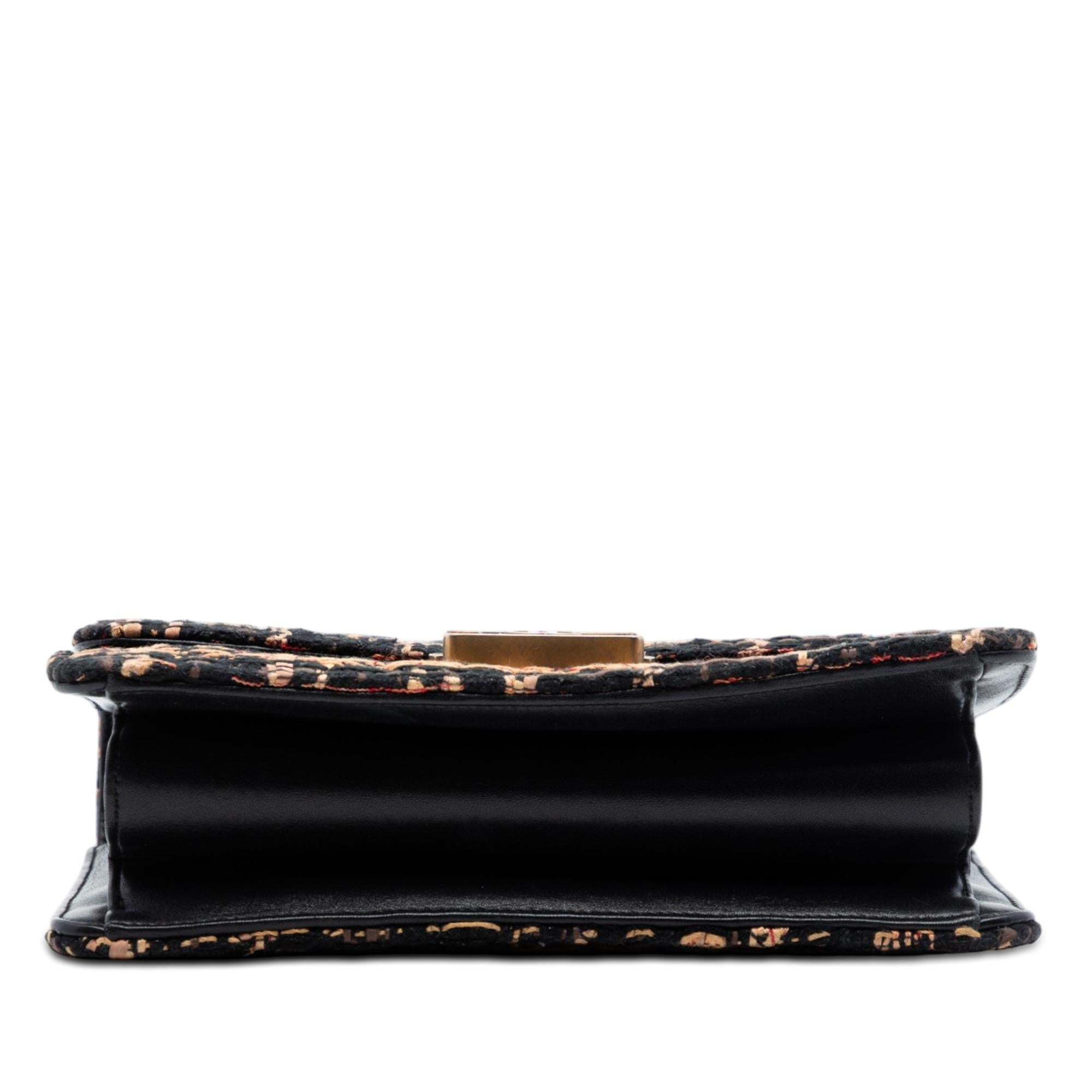 Chanel Medium Quilted Tweed Beauty Lock Flap