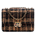 Chanel Medium Quilted Tweed Beauty Lock Flap
