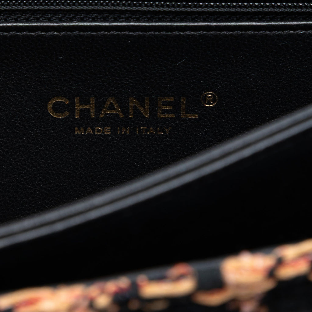 Chanel Medium Quilted Tweed Beauty Lock Flap