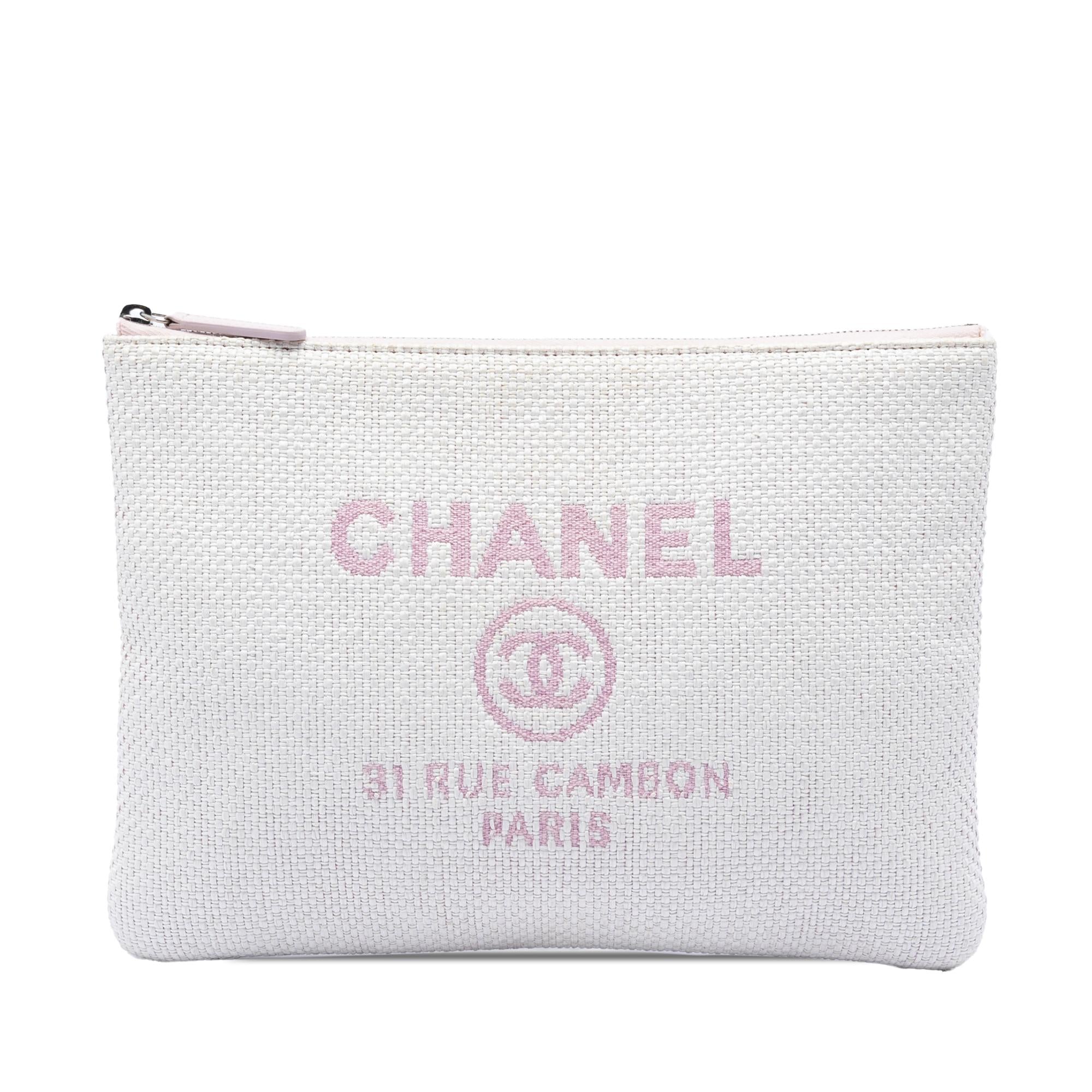 Chanel Medium Raffia Deauville O Case Clutch