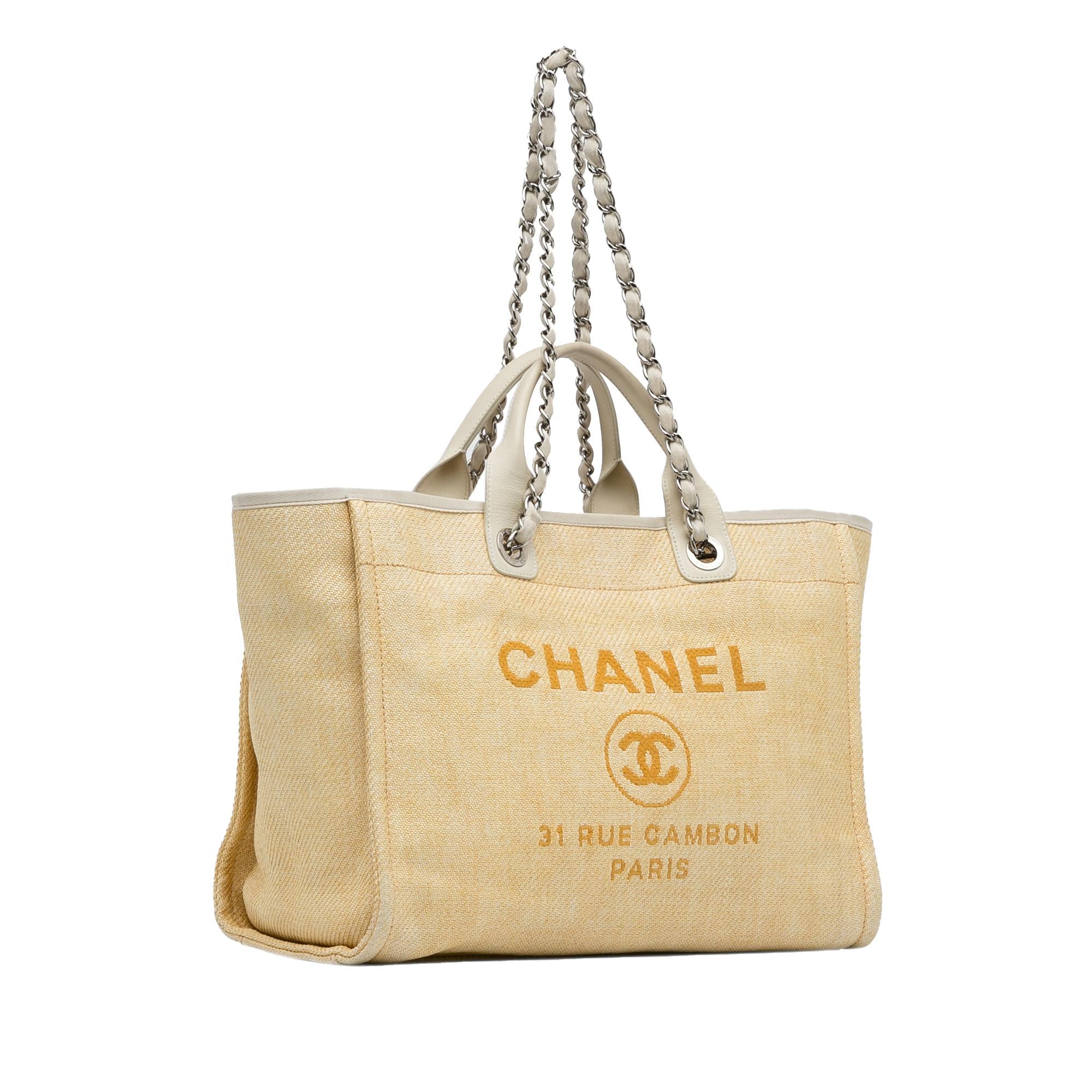 Chanel Medium Raffia Deauville Satchel (SHG-1hmcTk)