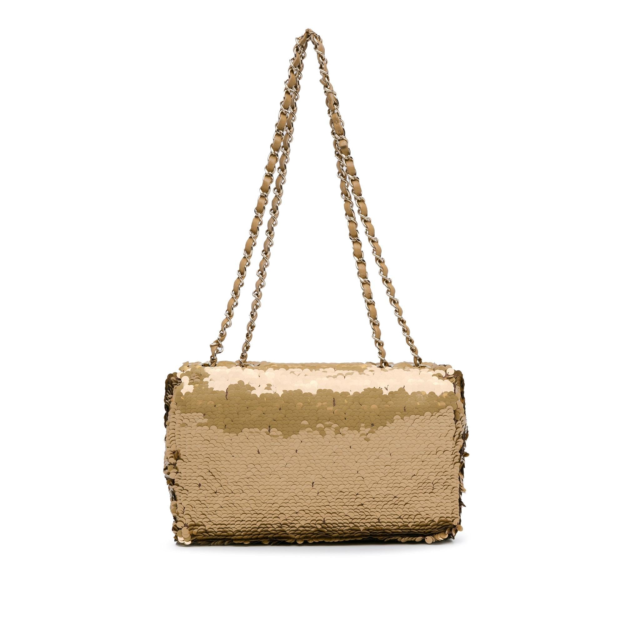 Chanel Medium Sequins Single Flap (SHG-dGE3Qe)