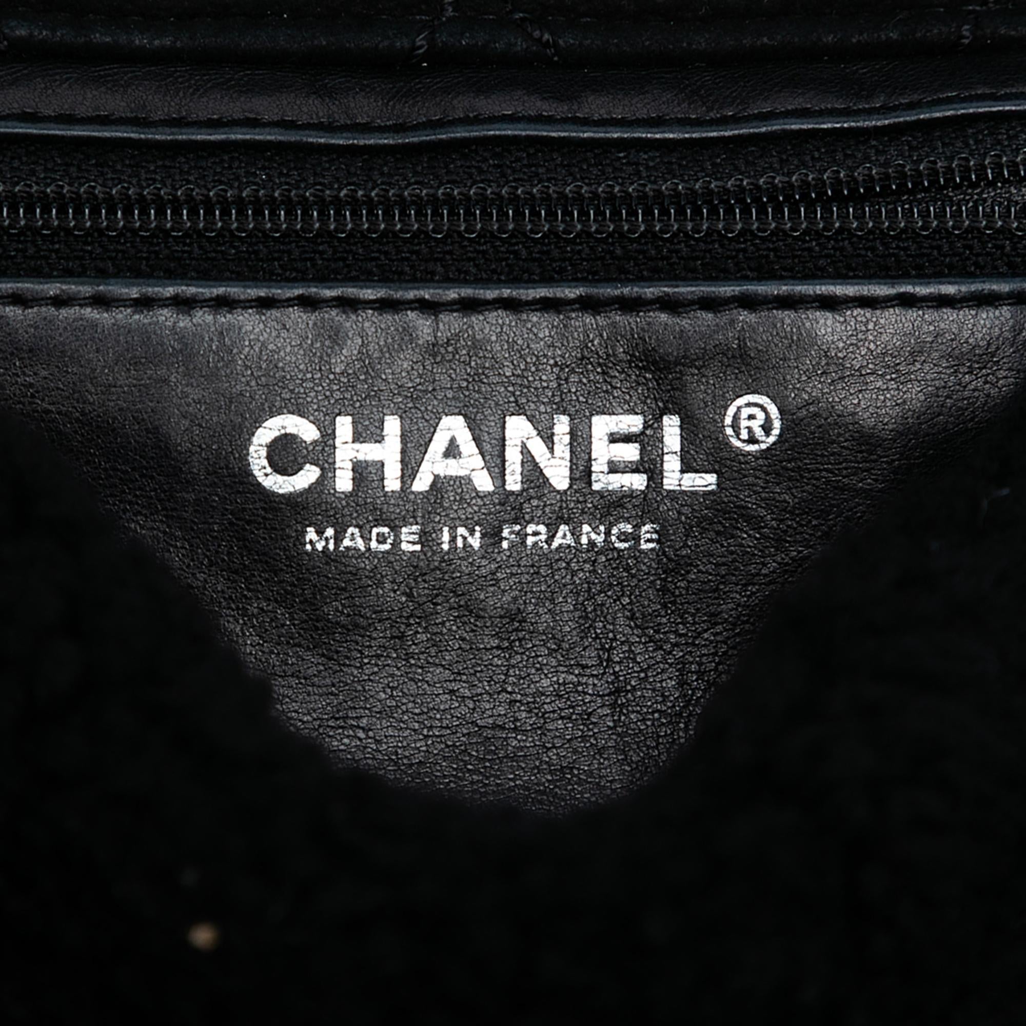Chanel Medium Shearling Pearl Studded Flap